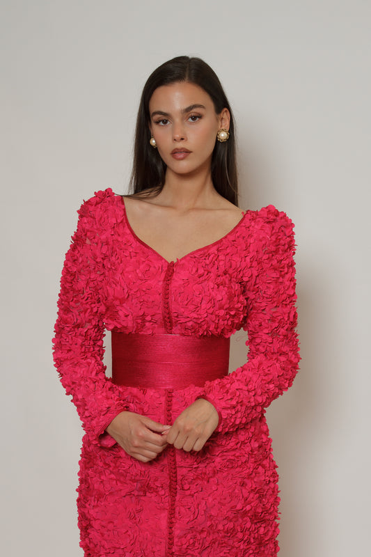 Pinky Bloom Caftan