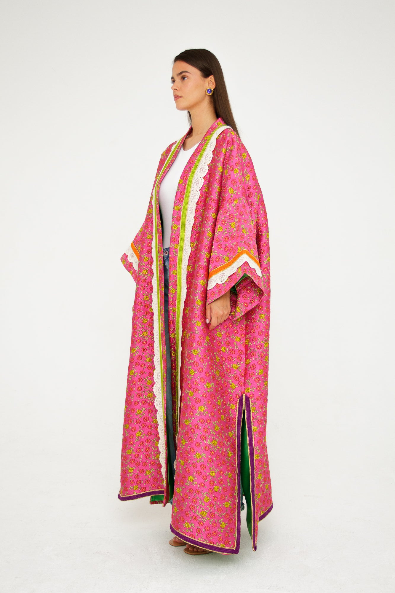 PINKY FLOWER KIMONO