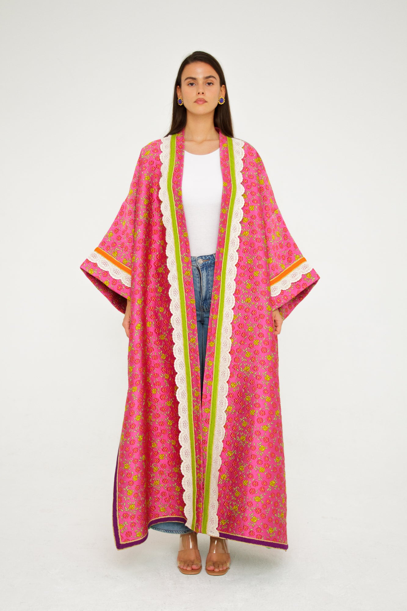 PINKY FLOWER KIMONO