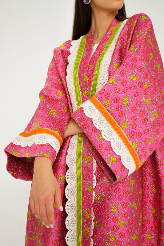 PINKY FLOWER KIMONO