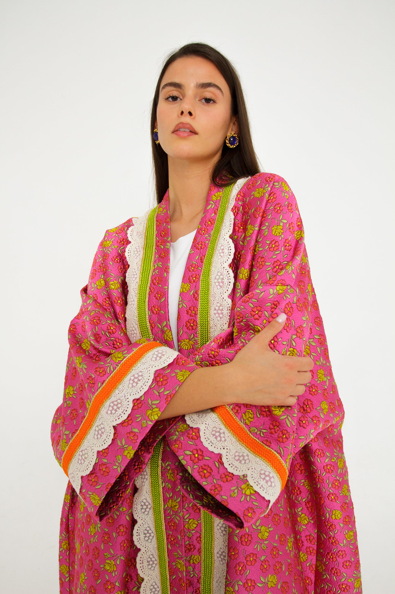 PINKY FLOWER KIMONO