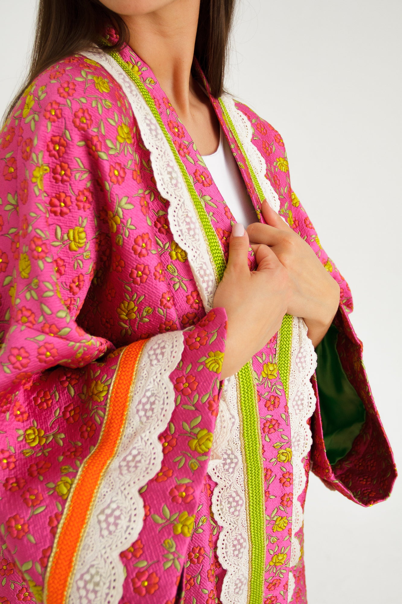 PINKY FLOWER KIMONO