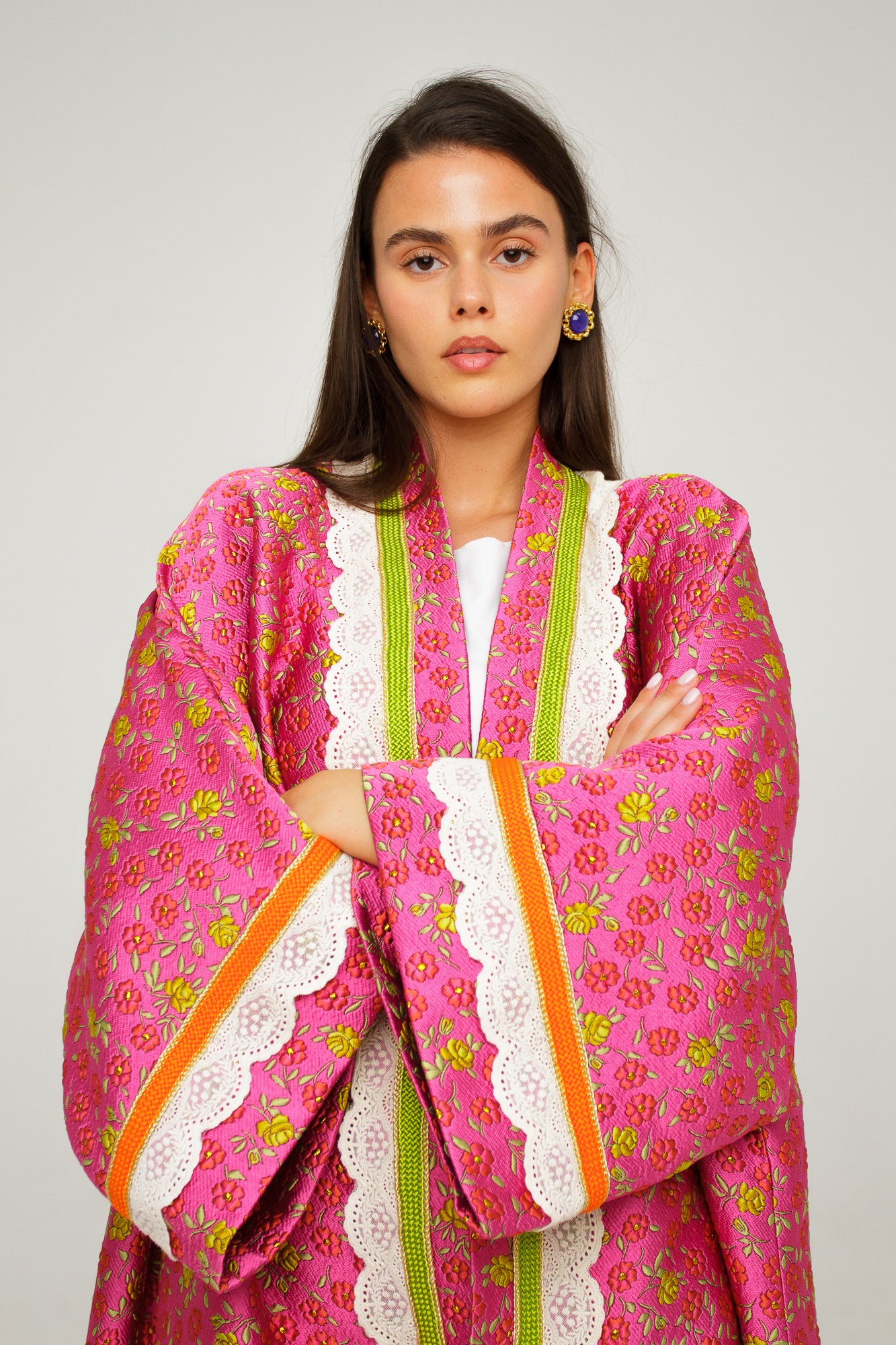 PINKY FLOWER KIMONO